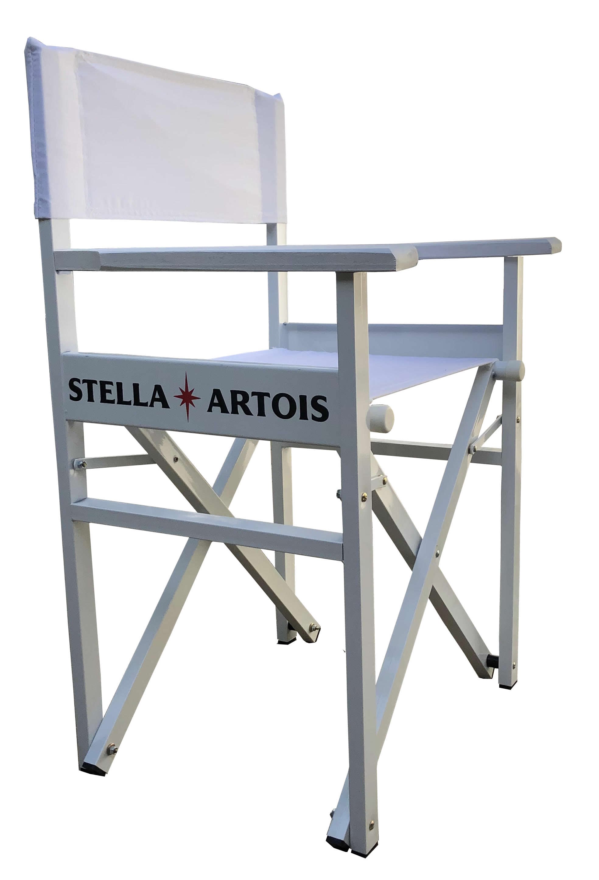 Sillón director metal madera blanco