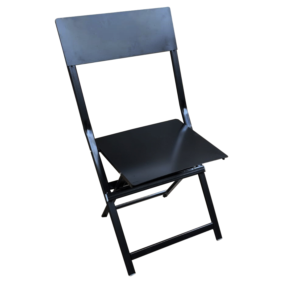 Silla metal plegable de chapa reforzada